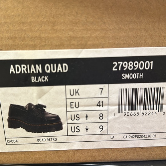 dr martens ADRIAN LEATHER PLATFORM TASSEL LOAFERS - Picture 9 of 10